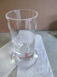 Small vase dartington Crystal england glass .