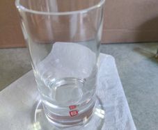 Small vase dartington Crystal england glass .