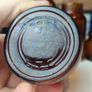 485 - Set of 5 Vintage Brown Amber Glass Screw Top Collectible Decorative Bottles Image 3