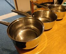Three Saucepans