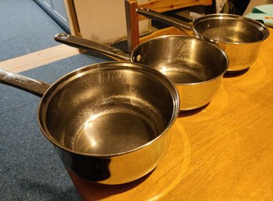 Three Saucepans