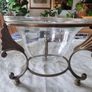 Art Nouveau style bowl in a brass stand Image 2