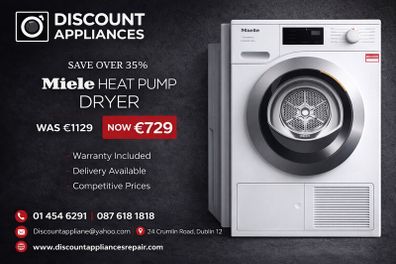 Miele washing machine eco speed 8kg dryer