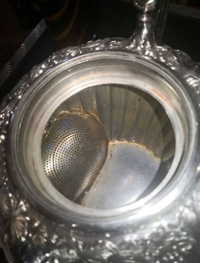 Ornate Victorian silver plated large tea urn
