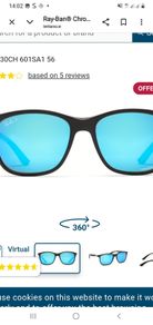 rayban chrome