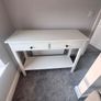IKEA White Console Table with 2 Drawers & Lower Shelf Image 5