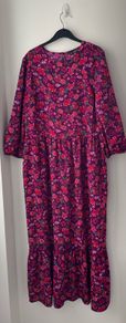 Purple floral maxi dress size 10 New without tags