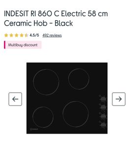Indesit Ceramic Hob - RI 860C