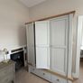 Doune 3dr wardrobe/Taupe & Oak/Excellent Condition Image 6