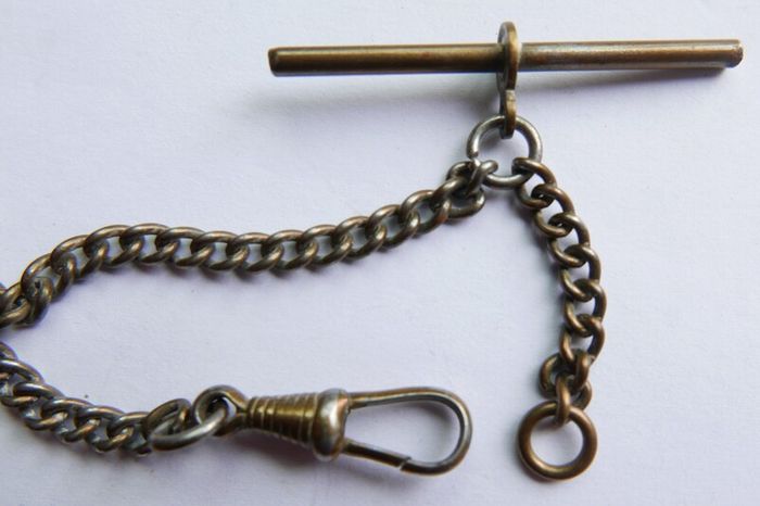 Antique Pocket Watch Chain T Bar