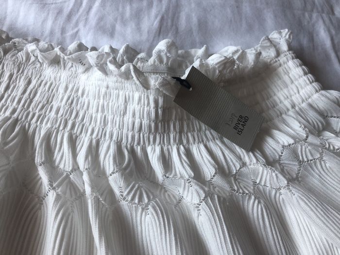 River Island White off shoulder Top BNWT