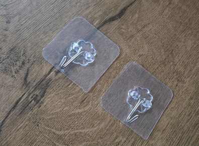 2 Adhesive wall hooks
