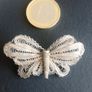 Vintage Maltese 917 Silver Filigree Butterfly Brooch Image 7
