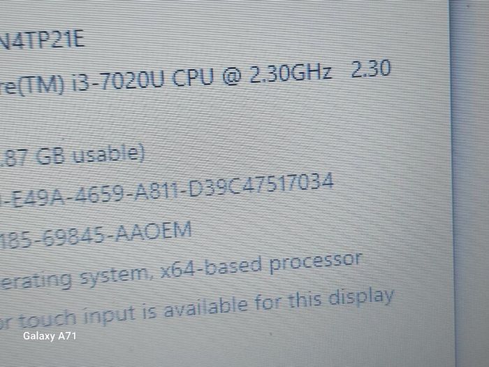 HP Laptop, 14 inch Red, Intel Core i3-7020 CPU 2.3GHz, 4GB Ram, Windows 10, Microsoft Edge, Chrome, and VLC