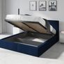 Bedroom Hilton upholstered bed frame. Storage box and  lifter support Image 8
