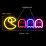 PAC MAN Neon Sign Specter LED Lights Sign Gamer Room Retro Arcade Decor 17 inch x 5.9 inch with USB/Switch Image 2