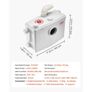 Macerator Pump, 1200W, 180 L/min(48 GPM) Flow, 33 ft/10 m Head, Macerator Sewerage Toilet Pump with 4 Water Inlets, Image 6