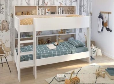 Leo bunk beds with mattresses