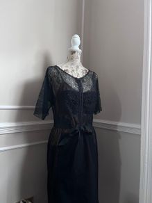 Designer Byron Lars Beguile Carissima Sheath Navy Blue Pencil Dress