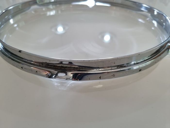 Ludwig 1970s genuine 14" triple flange hoops 6 hole lug ear