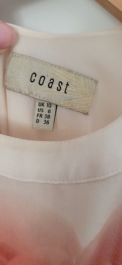 COAST floral print layered sleeveless top Sz 10UK - Rrp 59 (New)