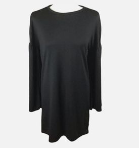 BNWTS Zara Ladies Black Tunic Dress With Kimono Sleeves Size S/M Uk 10/12 includes post