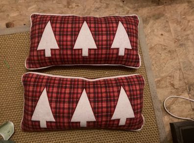 2 Christmas cushions