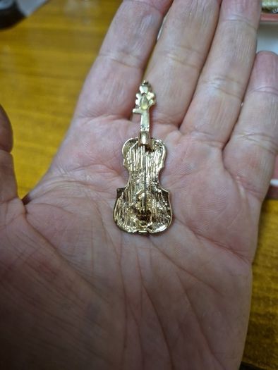 Modern Violin Brooch