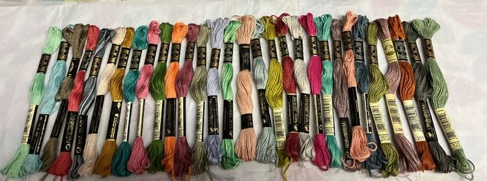30 DMC Embroidery thread skeins