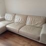 Butter leather sofa with eight chaise longue Image 7