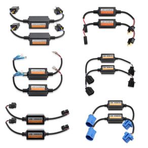 2pcs Error Free LED Canbus Decoder for LED Car Headlight Bulb Kits for SUV Fog Lamps H4 H7 H1 H11 9005 HB3 HB4 9006 9007 Adapter Anti-Flicker