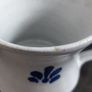Lovely Rustic Hand-Potted Mug in a Light Grey Earthenware with a Navy Blue Decoration, Similar to the Early Nicholas Mosse, but No Backstamps to Identify the Potter! Image 10