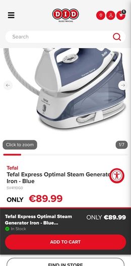 Tefal Express Optimal Steam Generator Iron