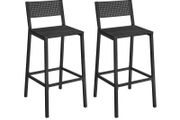 2 x Bar stools vintage black