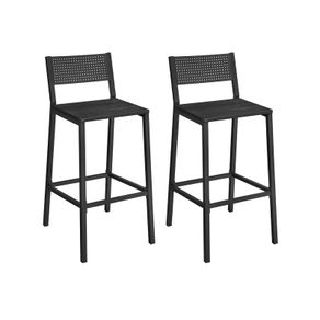 2 x Bar stools vintage black