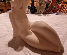 Female figurine made of white stone - Artistorika Made in Malta