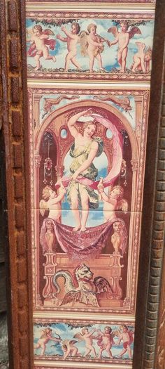 Cast iron fireplace surround