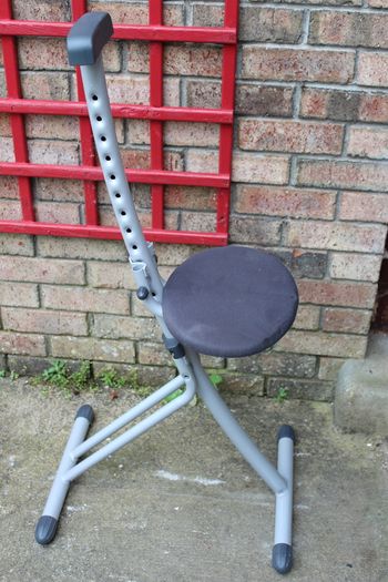 Adjustable Folding Perching Stool / Standing Desk Chair (Ergonomic Support)