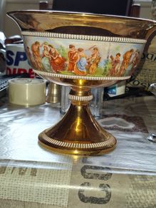 Beautiful Old Large Italian Porcelain Bowl Hand made in Italy Florentine, Very rare to get in this condition, no chips or cracks, Postage Available or Collection
