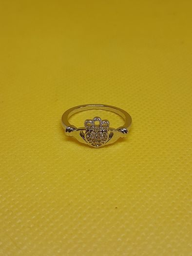 Claddagh silver plated ring