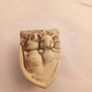 vintage ceramic two mouse sleeping in nut shell antique ceramic Pottery figurine Image 5