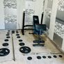 Iron Weights Adjustable Rack Bench Barbell Dumbbells Image 8