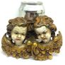 Vintage Hand Carved Wooden Putto Heads Image 8