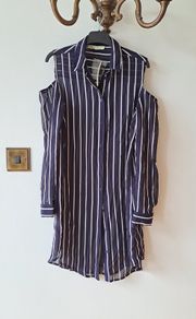 Navy & White ladies shirt