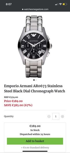 Emporio Armani watch