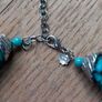 Twisted turquoise beaded necklace Image 8