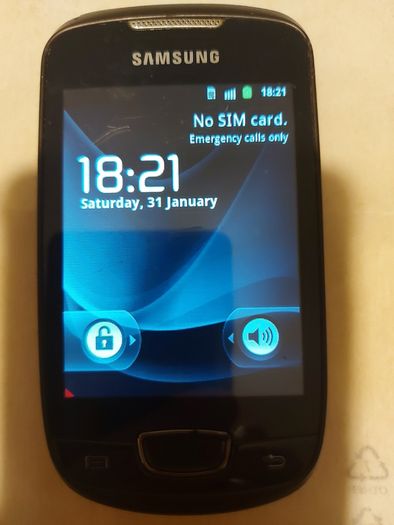 Samsung Galaxy Mini, Model No. GT-S5570, in excellent working condition