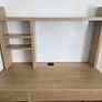 Ikea Micke Desk with storage hutch OAK Image 2