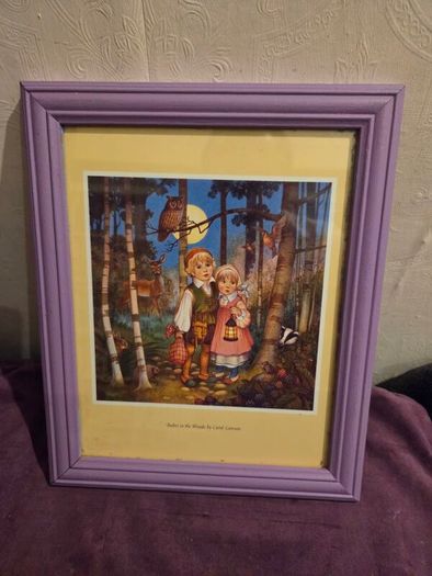 Babes in the Woods by Carol Lawson Framed