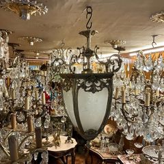 Old brass lantern